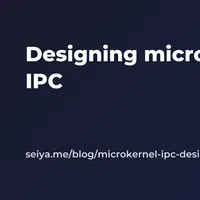 微内核 IPC 设计