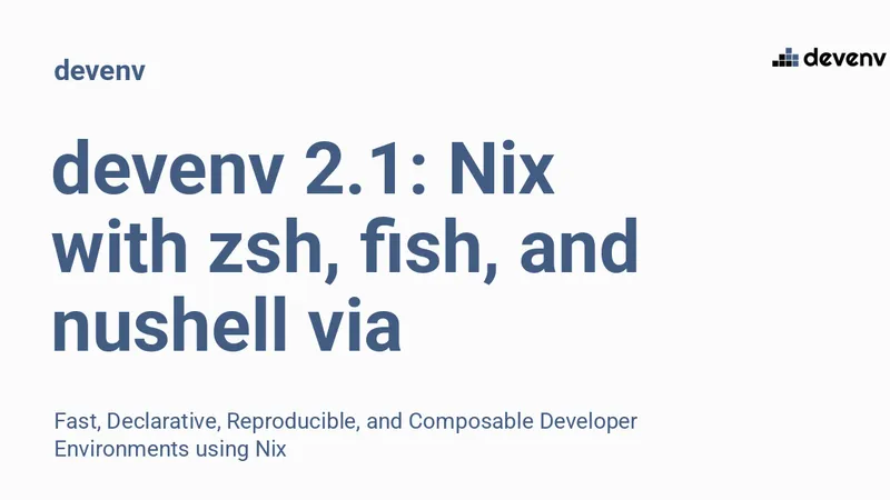 開発環境devenv 2.1リリース