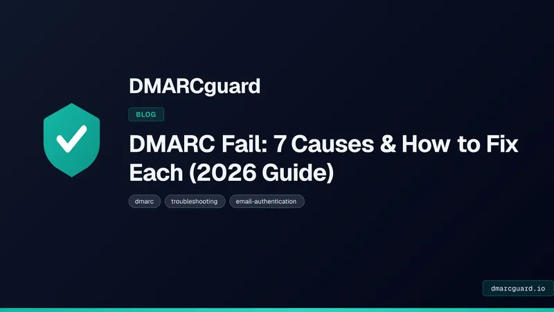 DMARC認証失敗の原因7選と解決策（2026年ガイド）