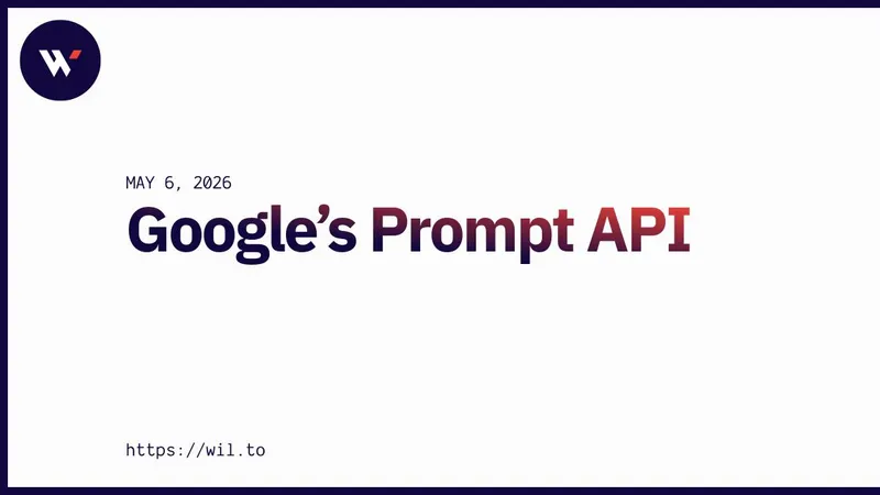 GoogleのPrompt API、Web標準の形骸化