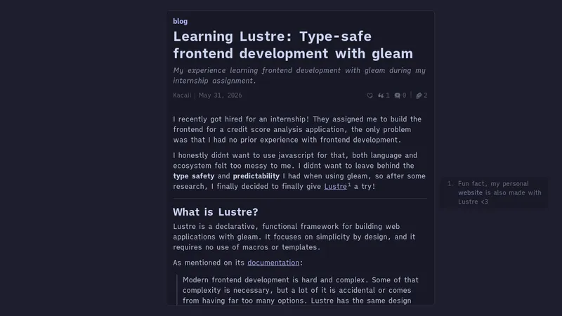 Lustre入門：Gleamを用いた型安全なフロントエンド開発