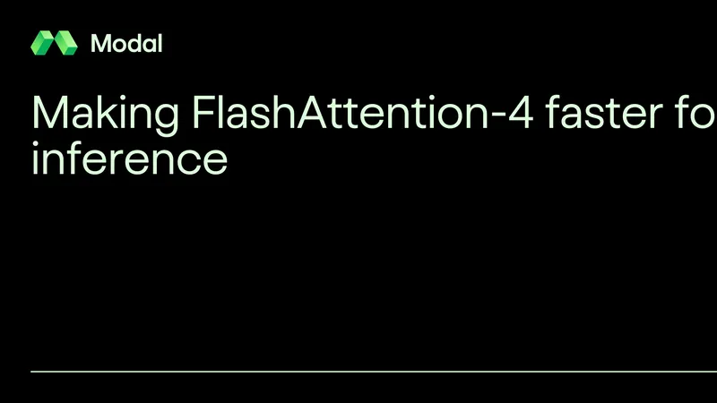FlashAttention-4の推論性能を向上